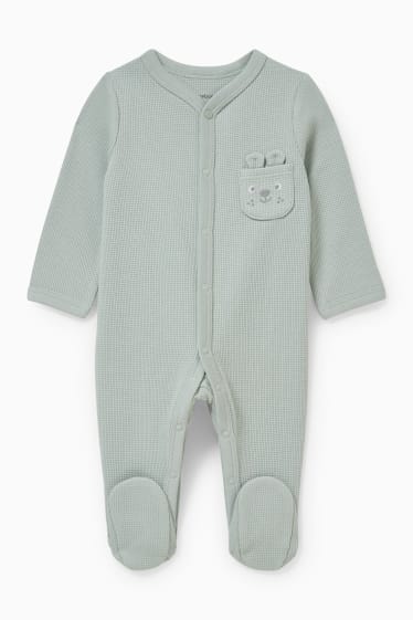 Unisex - Baby-Schlafanzug - mintgrün