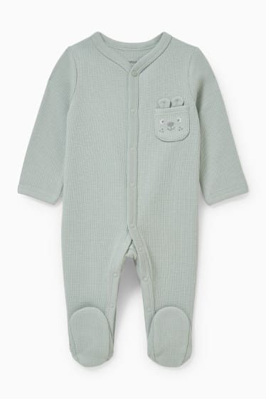 Babys - Baby-Schlafanzug - mintgrün