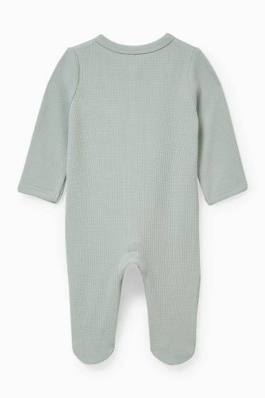 Bebeluși - Pijama salopetă bebeluși - verde mentă