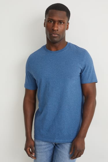 Uomo - T-shirt - blu scuro