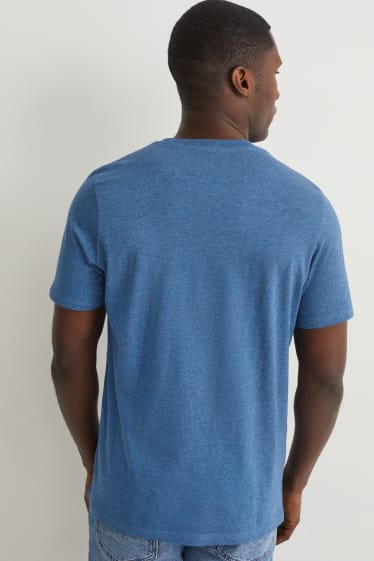 Uomo - T-shirt - blu scuro