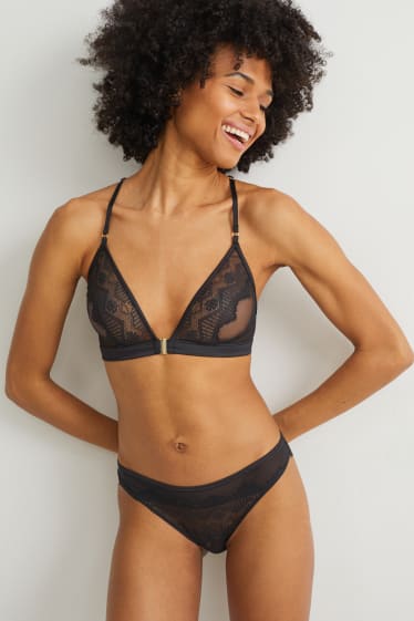 Damen - Bralette - schwarz