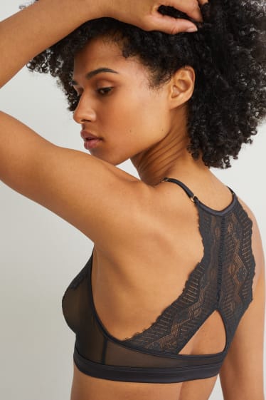 Damen - Bralette - schwarz