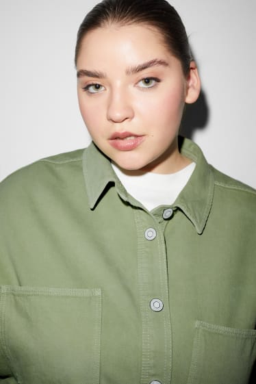 Femmes - CLOCKHOUSE - veste-chemise - vert clair