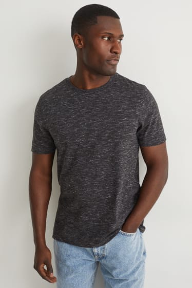 Hommes - T-shirt - mélange gris foncé