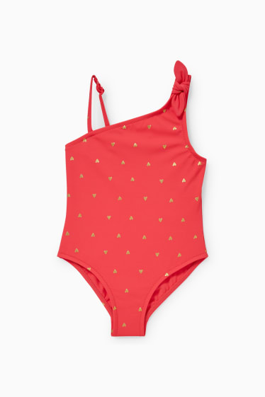 Enfants filles - Maillot de bain - LYCRA® XTRA LIFE™ - à motif - orange foncé