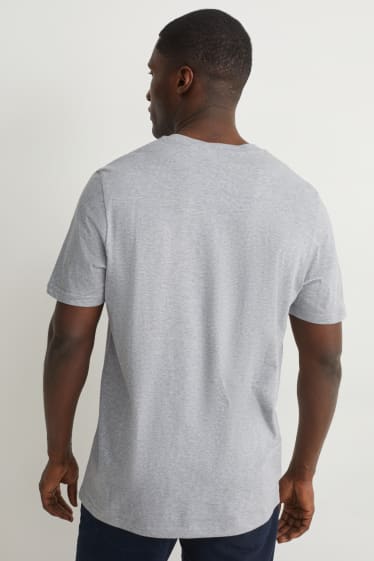 Hommes - T-shirt - gris clair chiné