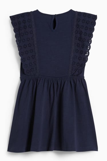 Kinder Mädchen - Kleid - dunkelblau