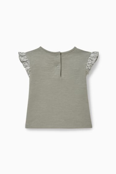 Bebeluși - fete - Tricou cu mânecă scurtă bebeluși - verde
