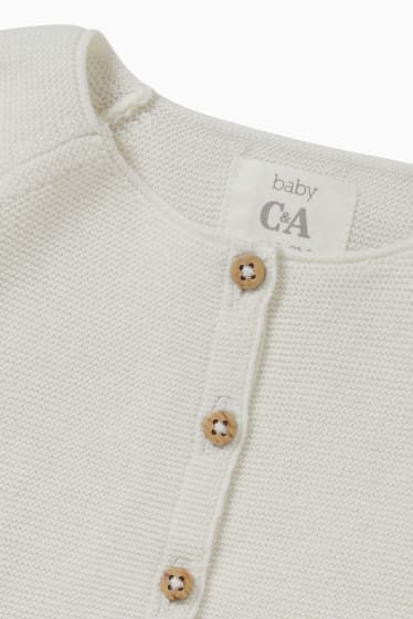 Baby Mädchen - Baby-Strickjacke - cremeweiß