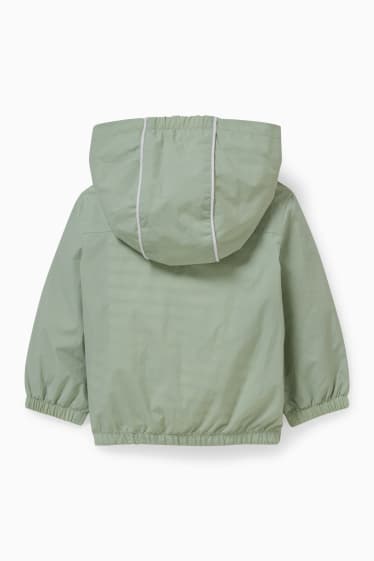 Neonati - Giacca con cappuccio per neonati - verde chiaro
