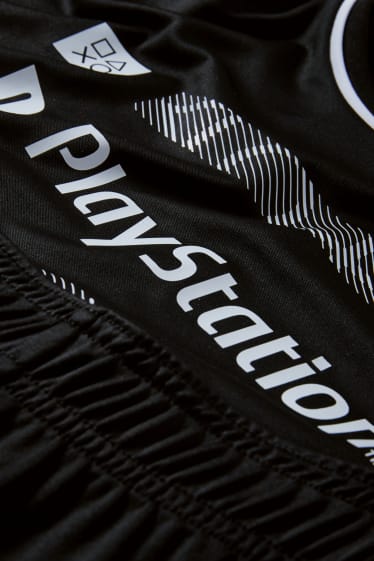 Enfants - PlayStation - ensemble - T-shirt et short - 2 pièces - noir