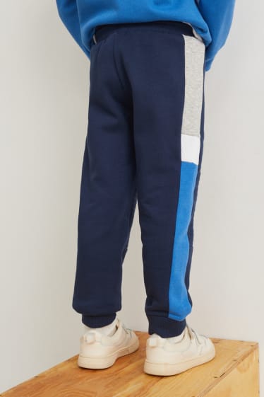 Niños - Pack de 2 - pantalones de deporte - azul oscuro