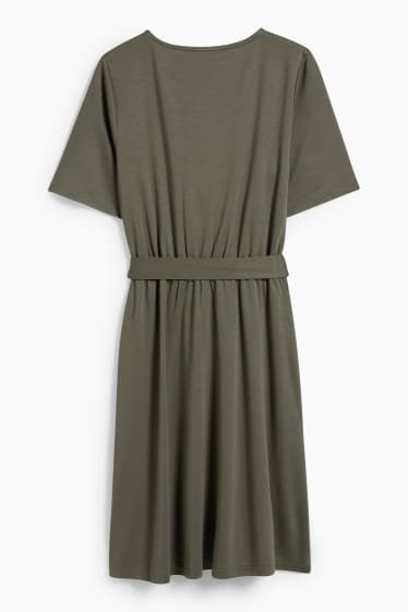 Dona - Vestit creuat Modal - verd