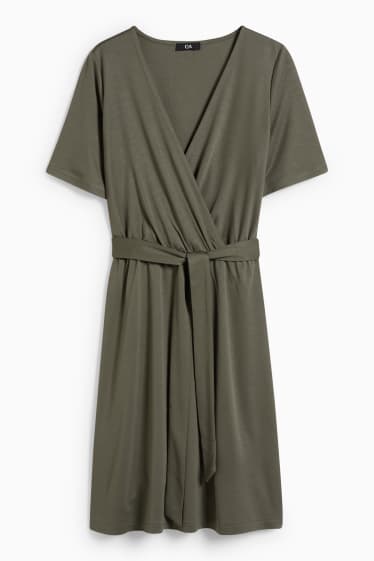 Femmes - Robe portefeuille - vert