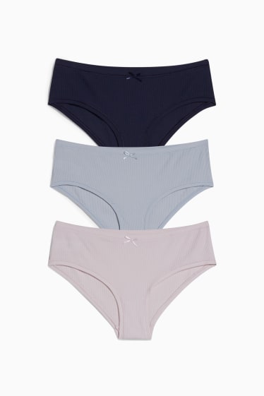 Dona - Paquet de 3 - calces hipster - rosa