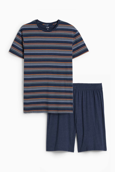 Men - Short pyjamas - dark blue