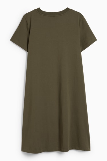 Damen - T-Shirt-Kleid - grün