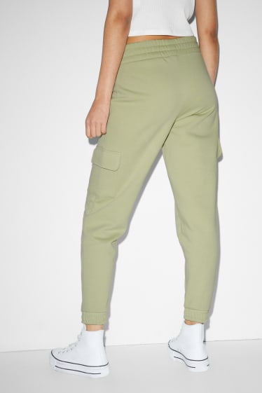 Femmes - CLOCKHOUSE - pantalon de jogging cargo - vert clair