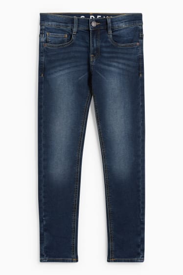 Kinderen: jongens - Slim jeans - jog denim - jeansblauw