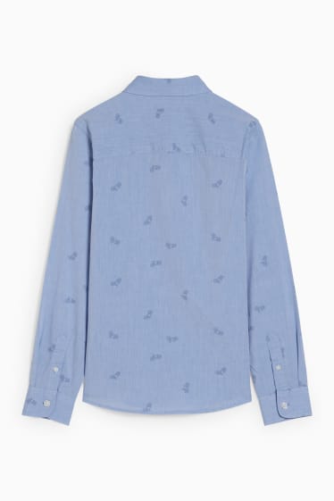 Enfants garçons - Chemise - à motif - bleu clair