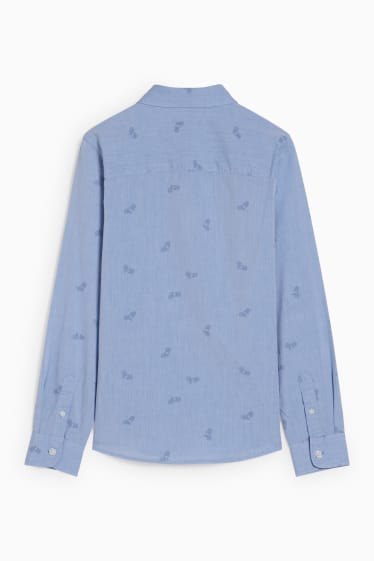 Enfants - Chemise - à motif - bleu clair