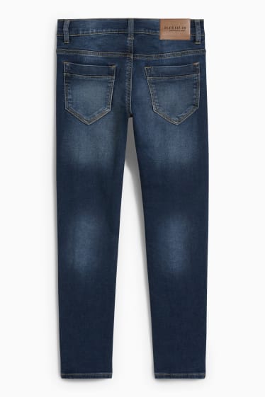 Kinderen: jongens - Slim jeans - jog denim - jeansblauw