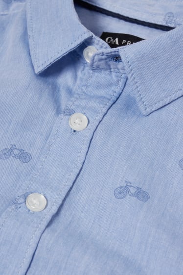 Children - Shirt - patterned - light blue