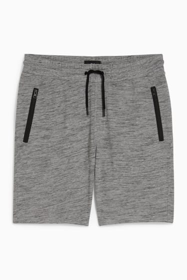 Herren - Sweatshorts - grau-melange