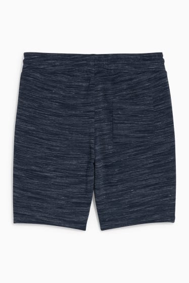 Uomo - Shorts di felpa - blu scuro-melange