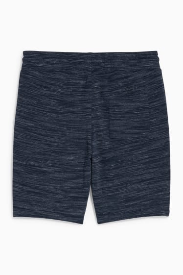 Home - Pantalons curts de xandall - blau fosc jaspiat