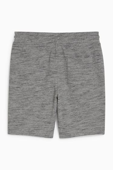 Uomo - Shorts di felpa - grigio melange