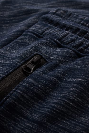 Home - Pantalons curts de xandall - blau fosc jaspiat