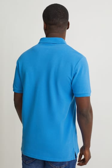 Herren - Poloshirt - blau