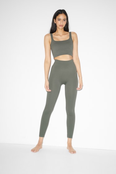 Teens & young adults - CLOCKHOUSE - crop top - green