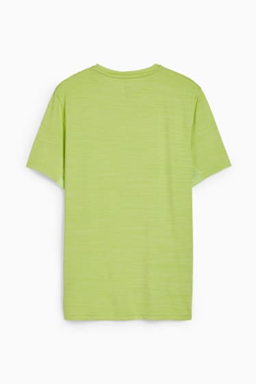 Uomo - T-shirt sportiva  - verde fluorescente