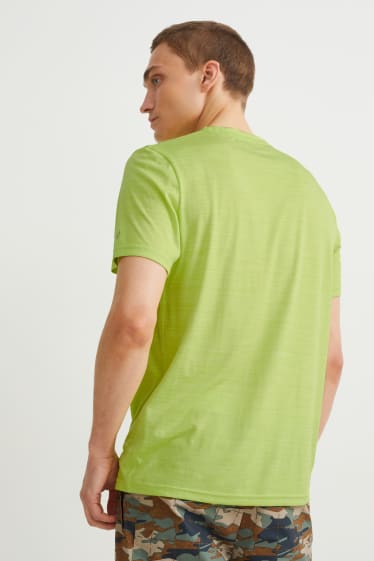 Uomo - T-shirt sportiva  - verde fluorescente