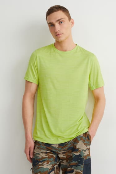 Uomo - T-shirt sportiva  - verde fluorescente