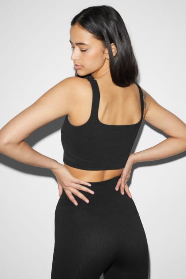 Dames - Korte top - zwart