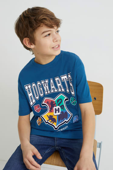 Dzieci - Harry Potter - koszulka z krótkim rękawem - ciemnoniebieski