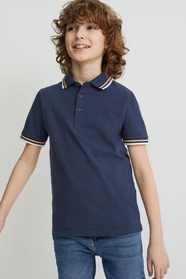 Kinder - Poloshirt - dunkelblau