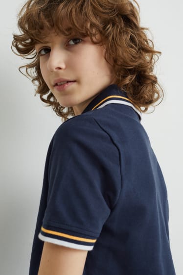 Kinder Jungen - Poloshirt - dunkelblau