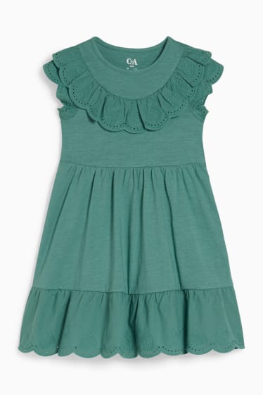 Kinder Mädchen - Set - Kleid und Tasche - 2 teilig - grün