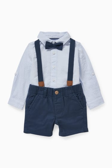 Baby Jungen - Baby-Outfit - 3 teilig - dunkelblau