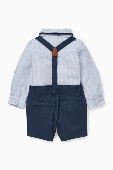 Baby Jungen - Baby-Outfit - 3 teilig - dunkelblau