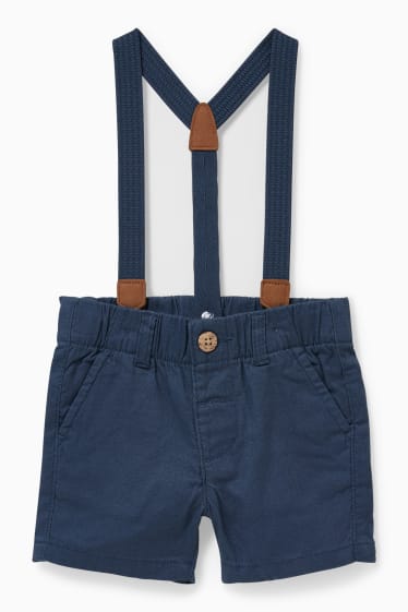 Baby Jungen - Baby-Outfit - 3 teilig - dunkelblau