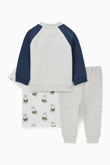 Babys - Miffy - Baby-Outfit - 3 teilig - dunkelblau / weiss