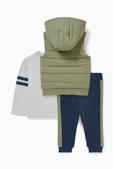 Baby Jungen - Baby-Outfit - 3 teilig - grün