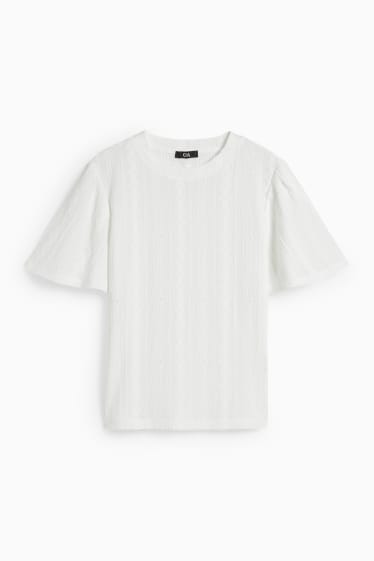 Damen - T-Shirt - weiss