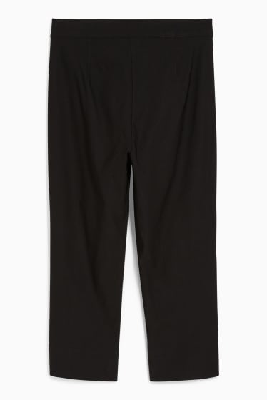 Damen - Stoffhose - High Waist - Cigarette Fit - schwarz
